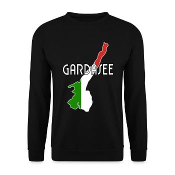 Gardasee Italien - Unisex Pullover - Schwarz - Vorne - Alina (178cm) & Michal (187cm)