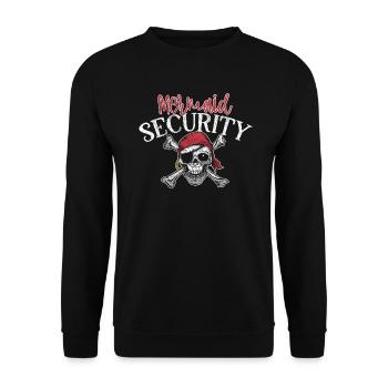 Mermaid Sécurité Pirate Père Frère Papa - Sweat-shirt Unisexe - noir - Devant - Alina (178cm) & Michal (187cm)