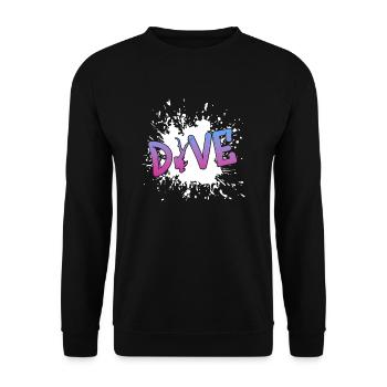 tauchen, Taucher, Diving, dive - Unisex Pullover - Schwarz - Vorne - Alina (178cm) & Michal (187cm)