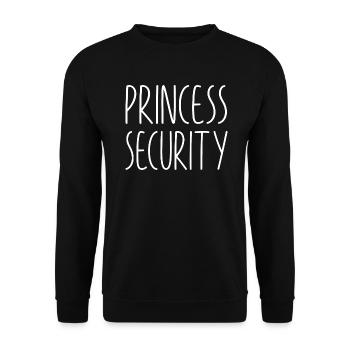 Daddy Father Daughter Paternity Princess Security - Unisex Sweatshirt - black - Front - Alina (178cm) & Michal (187cm)