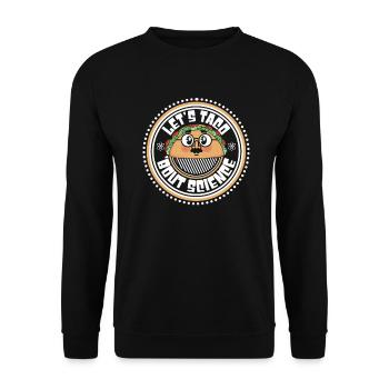 Chemistry Teacher Student Joke Let's Taco Bout Science - Unisex Sweatshirt - black - Front - Alina (178cm) & Michal (187cm)