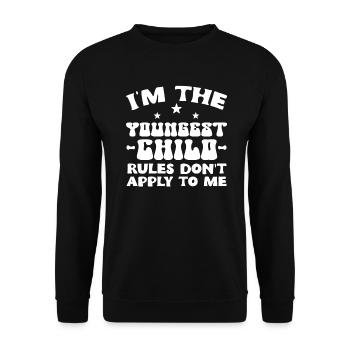 Family Kids Siblings Funny Gift Idea - Unisex Sweatshirt - black - Front - Alina (178cm) & Michal (187cm)