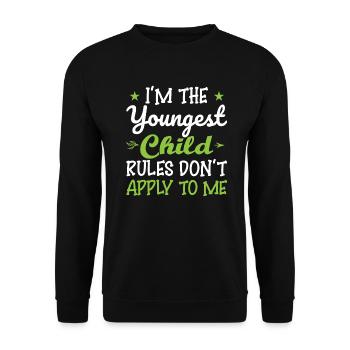 Family Kids Siblings Funny Gift Idea - Unisex Sweatshirt - black - Front - Alina (178cm) & Michal (187cm)