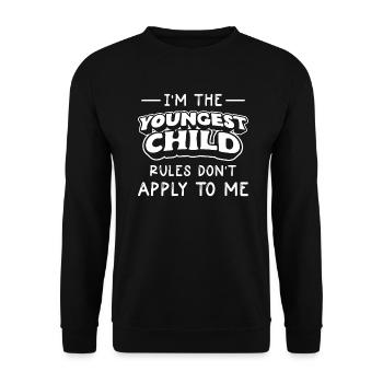 Family Kids Siblings Funny Gift Idea - Unisex Sweatshirt - black - Front - Alina (178cm) & Michal (187cm)