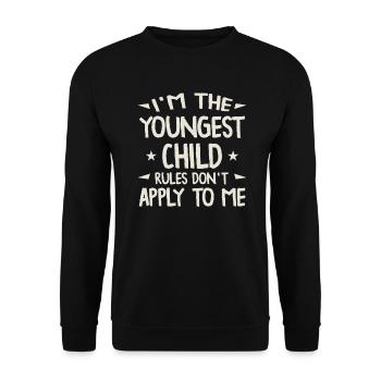 Family Kids Siblings Funny Gift Idea - Unisex Sweatshirt - black - Front - Alina (178cm) & Michal (187cm)