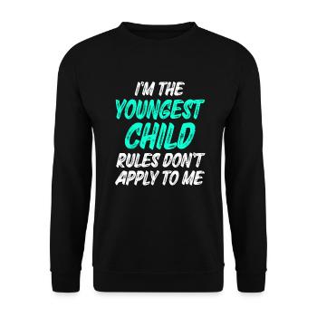 Family Kids Siblings Funny Gift Idea - Unisex Sweatshirt - black - Front - Alina (178cm) & Michal (187cm)