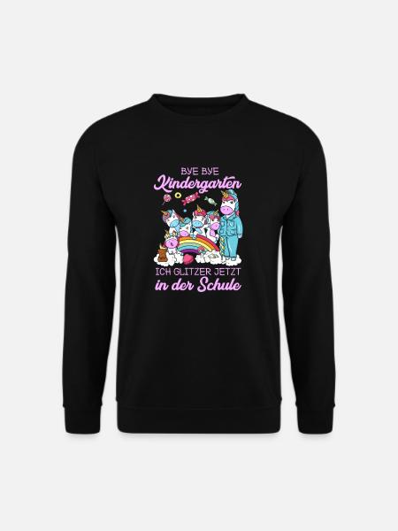 1. Klasse Einschulung Schulanfang Einhorn Geschenk - Unisex Pullover - Schwarz