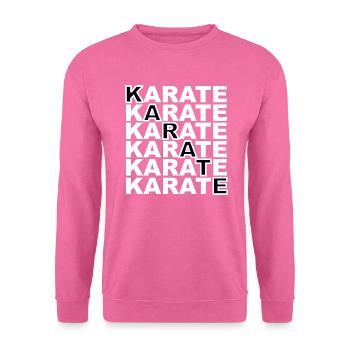 Karate Schriftzug - Sportart - Unisex Pullover - Pink - Vorne