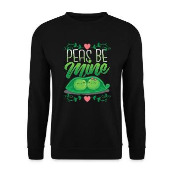 Valentine's day Vegan Vegetarian gardeners gift - Unisex Sweatshirt - black - Front - Alina (178cm) & Michal (187cm)