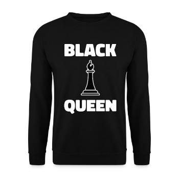 Mois de l’histoire des Noirs Black Lady Gift Copy - Sweat-shirt Unisexe - noir - Devant - Alina (178cm) & Michal (187cm)