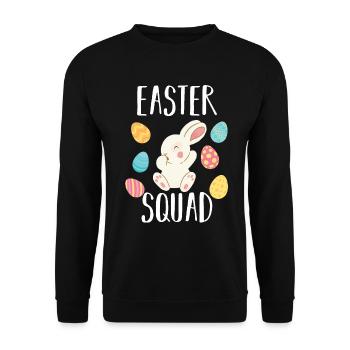 Lapin de Pâques Cadeau de lapin de Pâques - Sweat-shirt Unisexe - noir - Devant - Alina (178cm) & Michal (187cm)