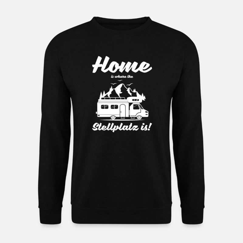 Home is where the Stellplatz is - Unisex Pullover - Schwarz