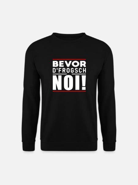 Bevor D Frogsch Noi - Unisex Pullover - Schwarz