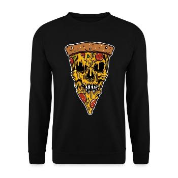 Tueur de pizza - Sweat-shirt Unisexe - noir - Devant - Alina (178cm) & Michal (187cm)