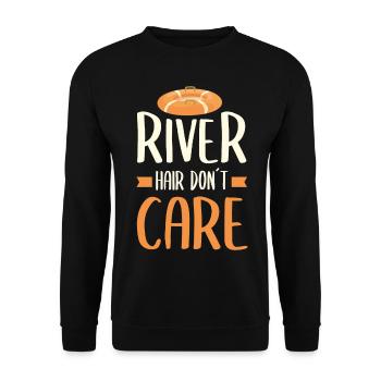 Rafting Wassersport - Unisex Pullover - Schwarz - Vorne - Alina (178cm) & Michal (187cm)