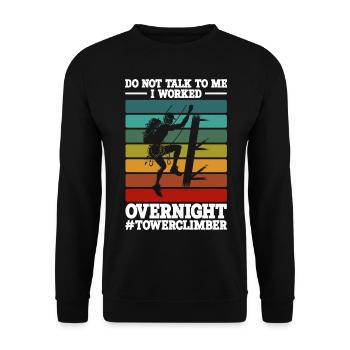 Turmbesteiger - Unisex Pullover - Schwarz - Vorne - Alina (178cm) & Michal (187cm)