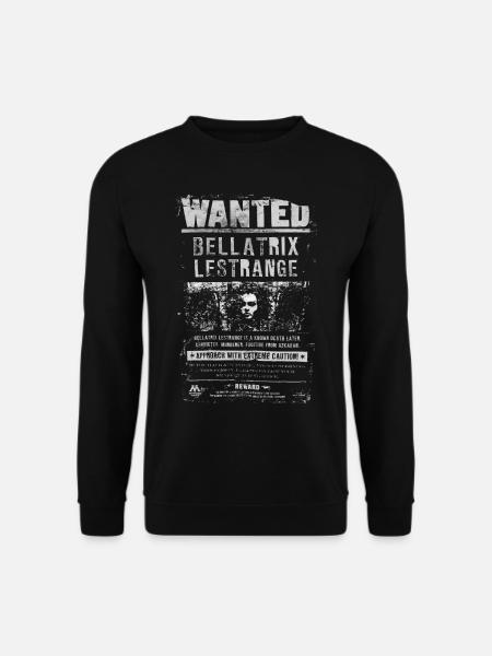 Harry Potter Bellatrix Lestrange Wanted Poster - Unisex Pullover - Schwarz
