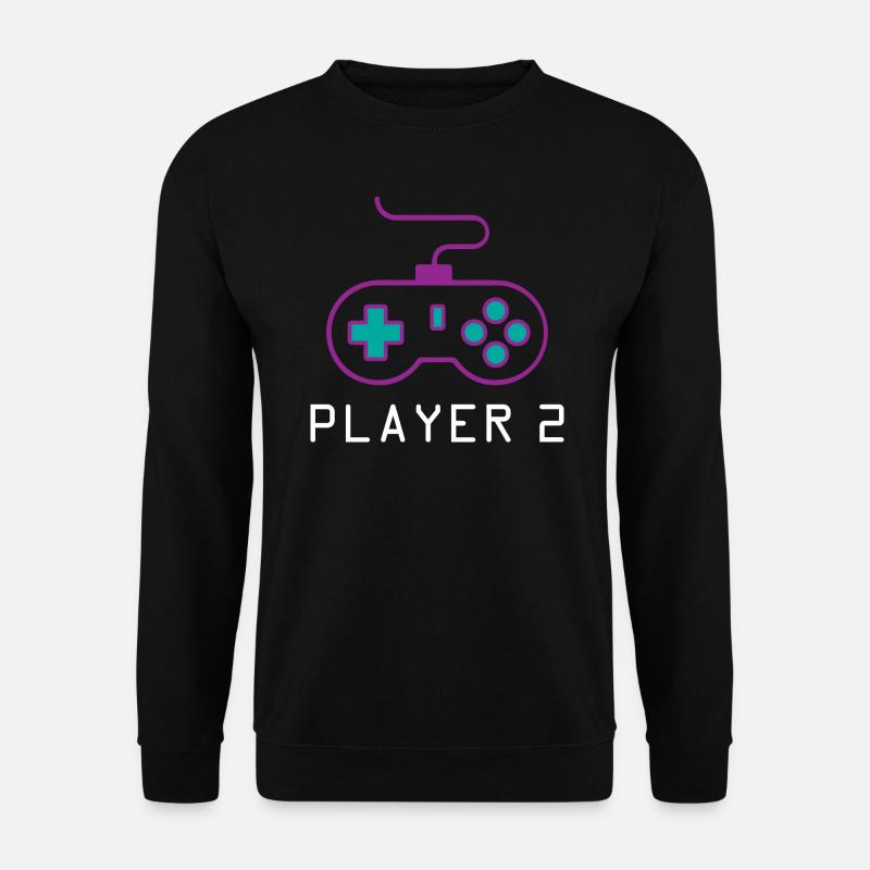 Player 2 Gamer - Unisex Pullover - Schwarz