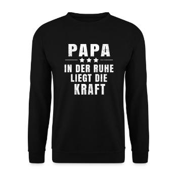 Papa T-shirt - Sweat-shirt Unisexe - noir - Devant - Alina (178cm) & Michal (187cm)