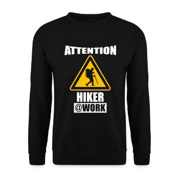 Randonnée Montagnes Nature - Sweat-shirt Unisexe - noir - Devant - Alina (178cm) & Michal (187cm)