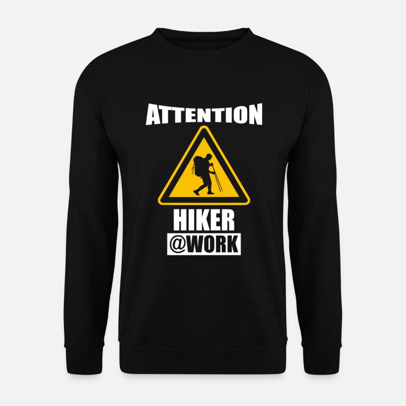 Wandern Berge Natur - Unisex Pullover - Schwarz