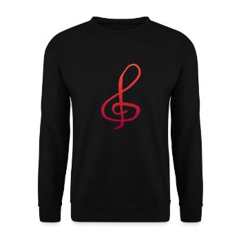clef - Unisex Sweatshirt - black - Front - Alina (178cm) & Michal (187cm)