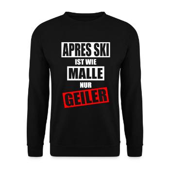 Après Ski - Unisex Pullover - Schwarz - Vorne - Alina (178cm) & Michal (187cm)