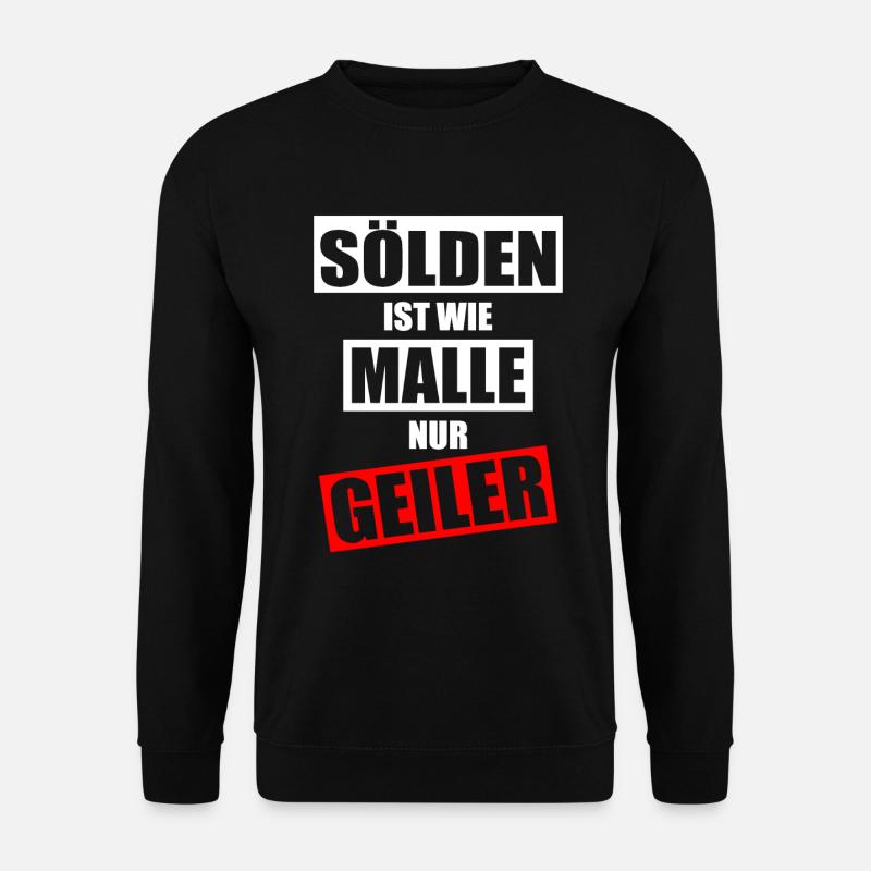 Sölden Apres Ski - Unisex Pullover - Schwarz