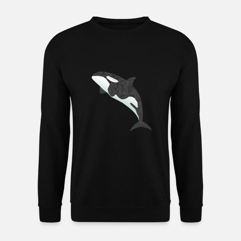 orca Wal - Unisex Pullover - Schwarz
