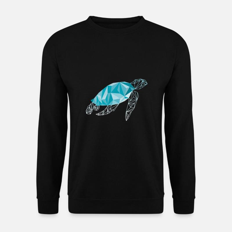 Turtle polygon - Unisex Sweatshirt - black