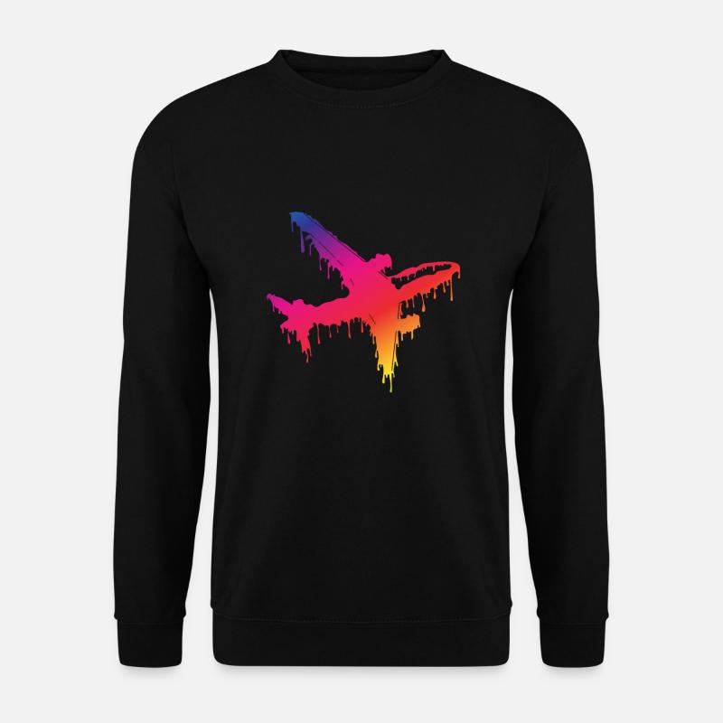 Flugzeug - Unisex Pullover - Schwarz
