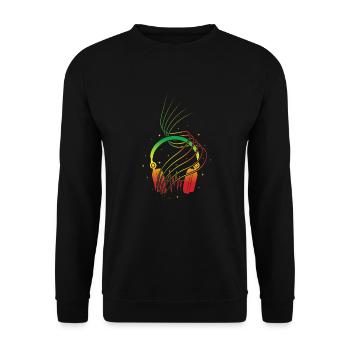 Reggae - Unisex Pullover - Schwarz - Vorne - Alina (178cm) & Michal (187cm)