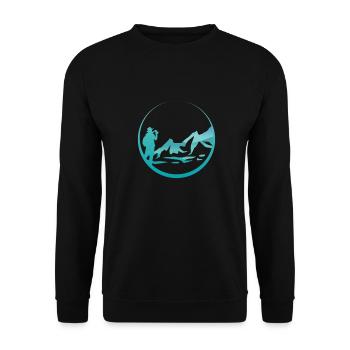 Randonnée - Sweat-shirt Unisexe - noir - Devant - Alina (178cm) & Michal (187cm)