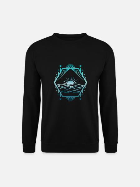 Sea lines - Unisex Sweatshirt - black