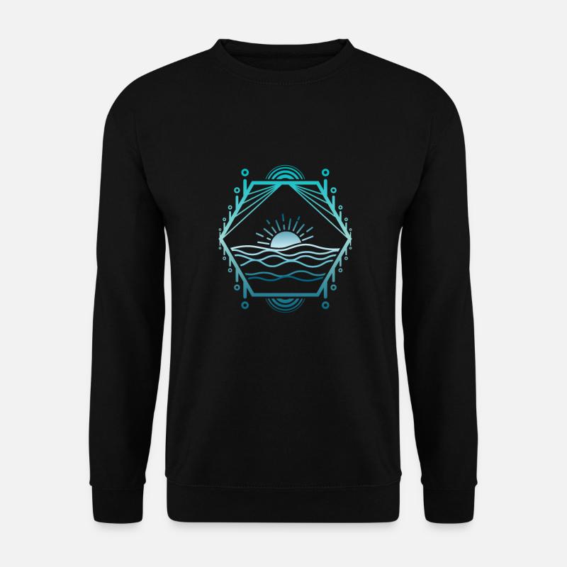 Sea lines - Unisex Sweatshirt - black