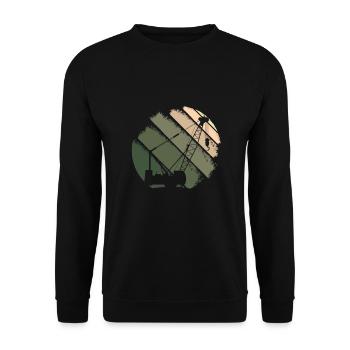 grue - Sweat-shirt Unisexe - noir - Devant - Alina (178cm) & Michal (187cm)