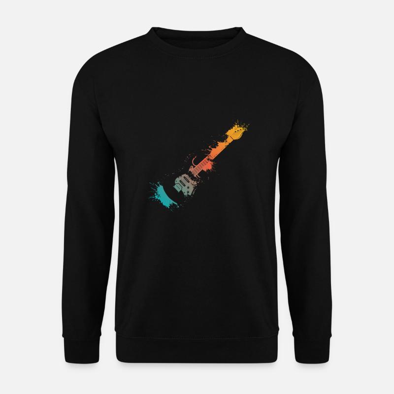 E-Gitarre Splash - Unisex Pullover - Schwarz