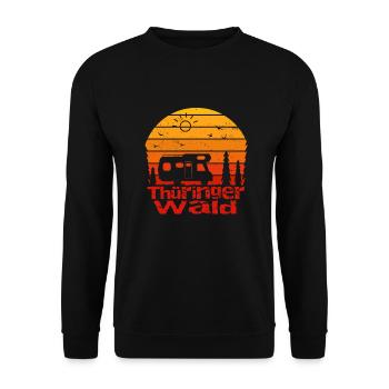 Thüringer Wald - Unisex Pullover - Schwarz - Vorne - Alina (178cm) & Michal (187cm)