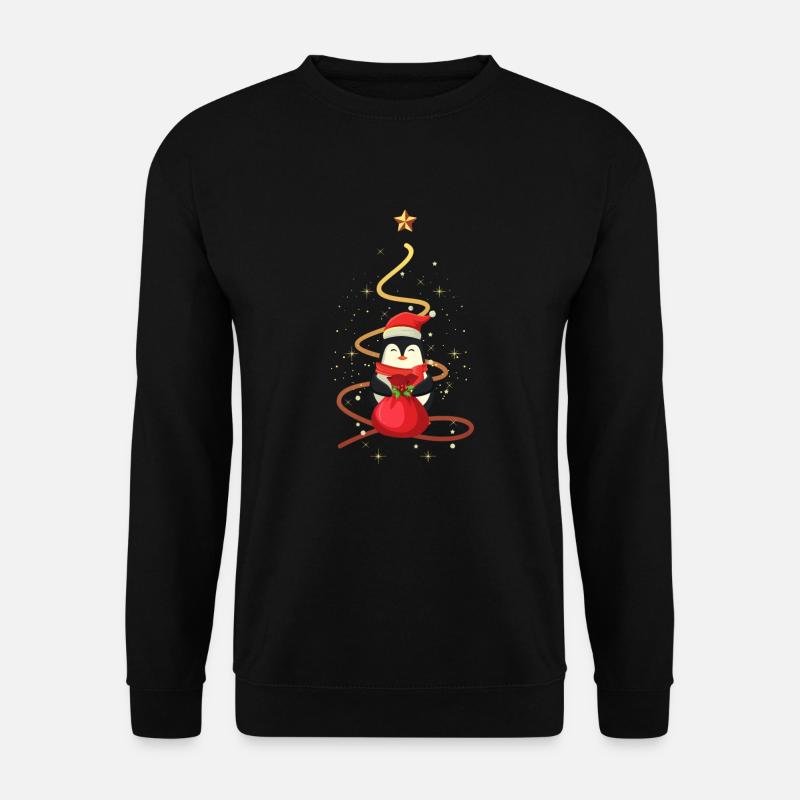Pinguin Weihnachten - Unisex Pullover - Schwarz