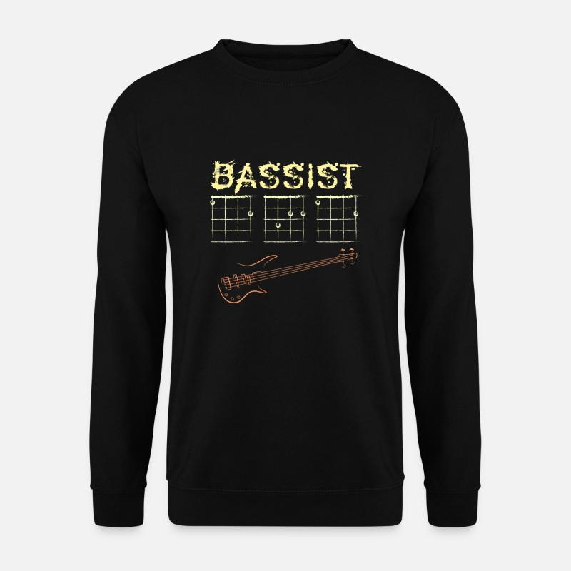 Papa guitare basse - Sweat-shirt Unisexe - noir