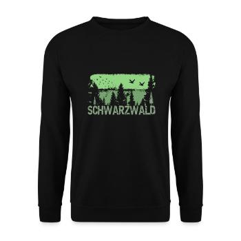 Black Forest - Unisex Sweatshirt - black - Front - Alina (178cm) & Michal (187cm)