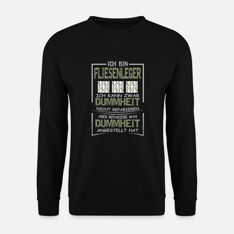 Fliesenleger - Unisex Pullover - Schwarz