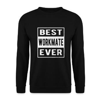 Für den Besten Arbeitskollegen - Unisex Pullover - Schwarz - Vorne - Alina (178cm) & Michal (187cm)