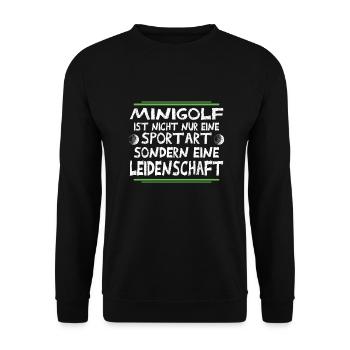 golf - Unisex Sweatshirt - black - Front - Alina (178cm) & Michal (187cm)