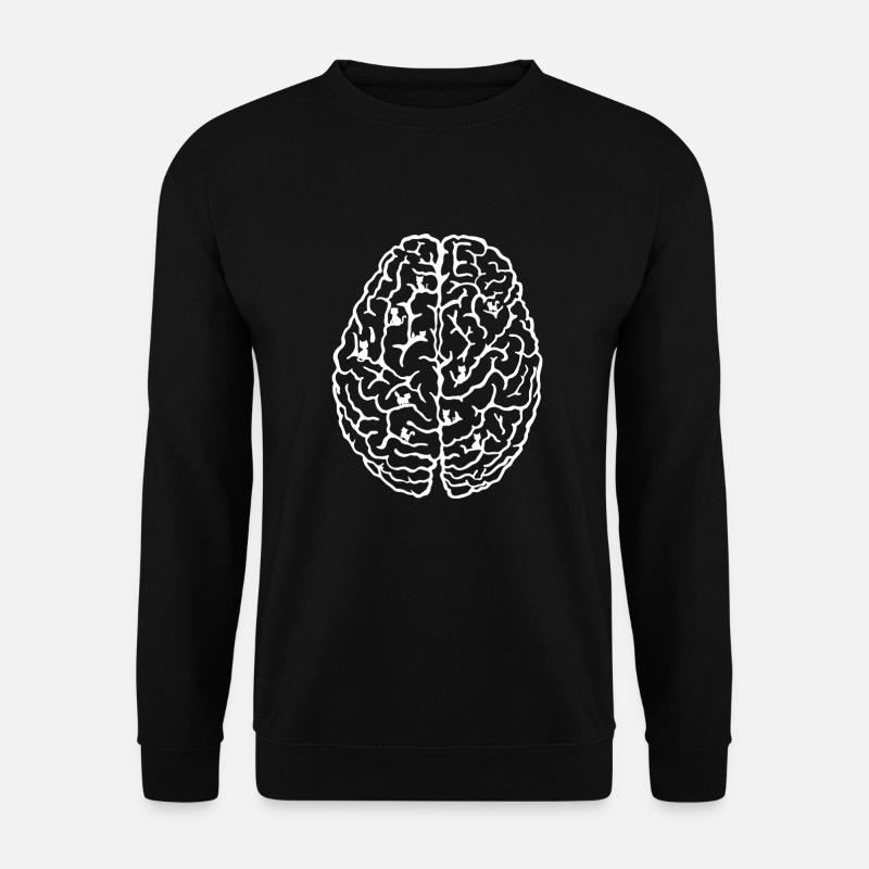 Katze Gehirn - Unisex Pullover - Schwarz