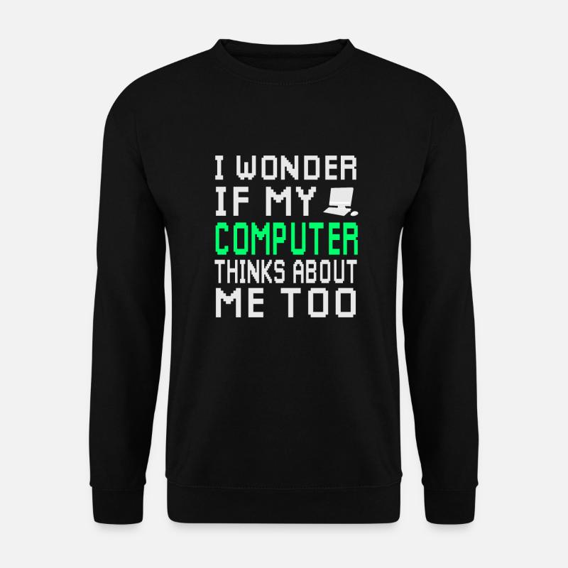 ordinateur - Sweat-shirt Unisexe - noir