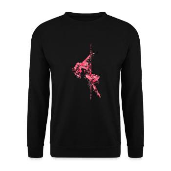 Pole Dance - Unisex Pullover - Schwarz - Vorne - Alina (178cm) & Michal (187cm)