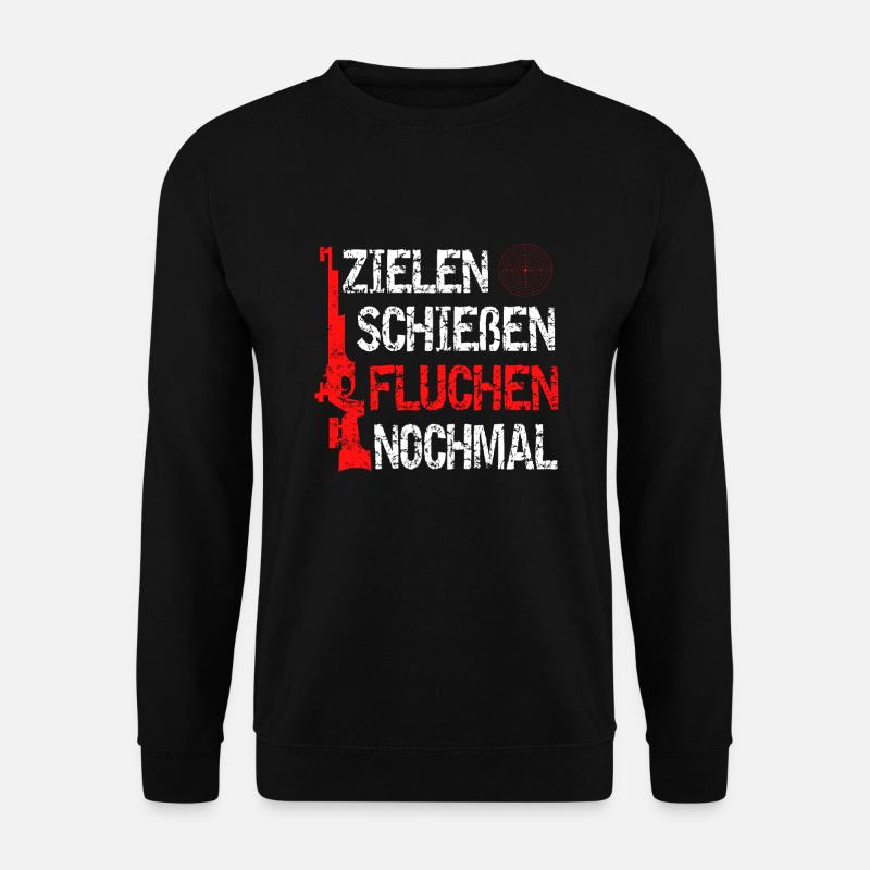 Luftgewehr - Unisex Pullover - Schwarz