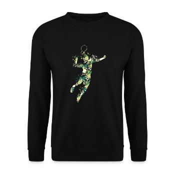 Badminton - Unisex Pullover - Schwarz - Vorne - Alina (178cm) & Michal (187cm)