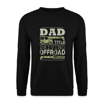 Offroad Papa - Unisex Pullover - Schwarz - Vorne - Alina (178cm) & Michal (187cm)